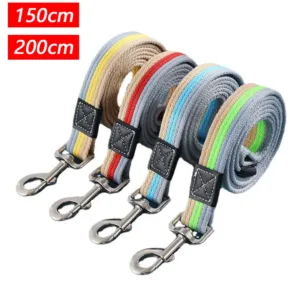 Dog Training Leash Non-Slip Rubber Nylon Training Walking Rope  For Small Medium Large Dogs